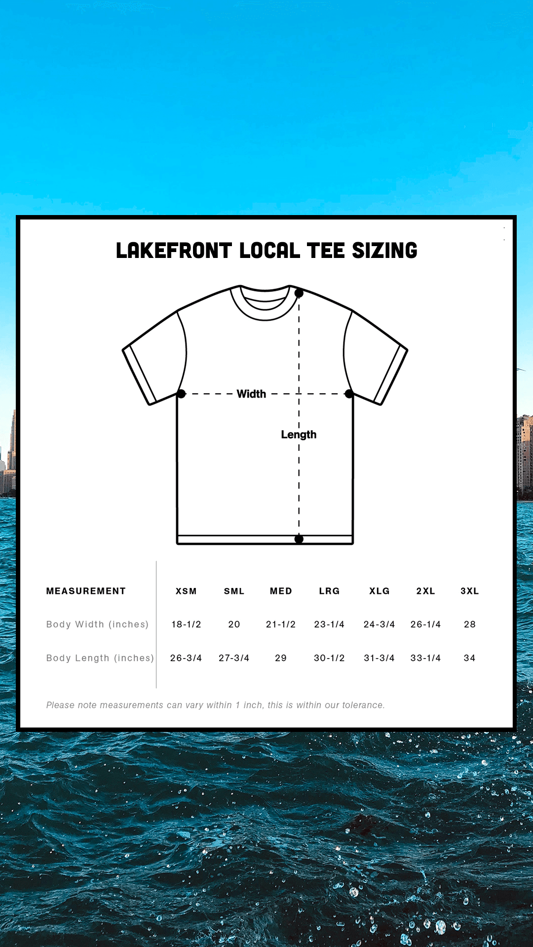 Lakefront Local Oversized Heavy Tee - Bone