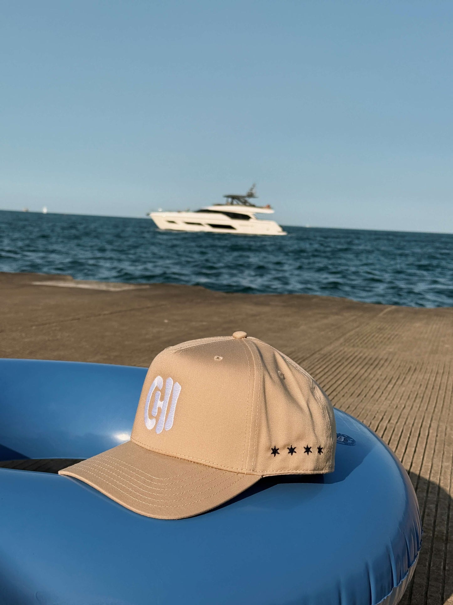 CHI Emblem Snapback Hat - Tan
